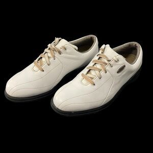 FootJoy Women's White Leather Extra Comfort Lace Up Golf Shoes SZ/8.5